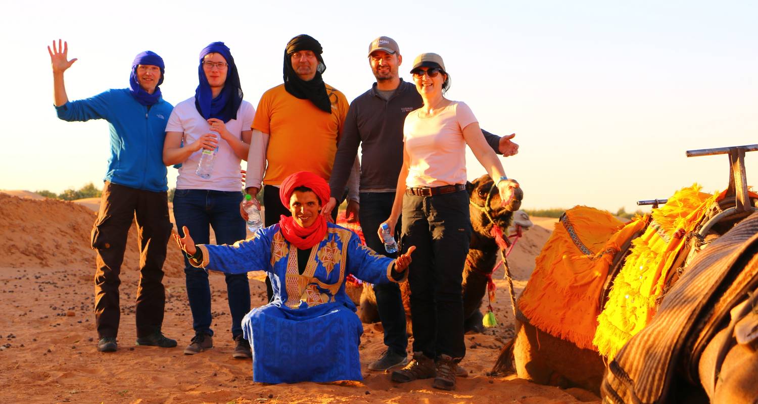 An adventure touring the most emblematic places in Morocco Private 2-Day Camel Trekking In Merzouga All Inclusive With