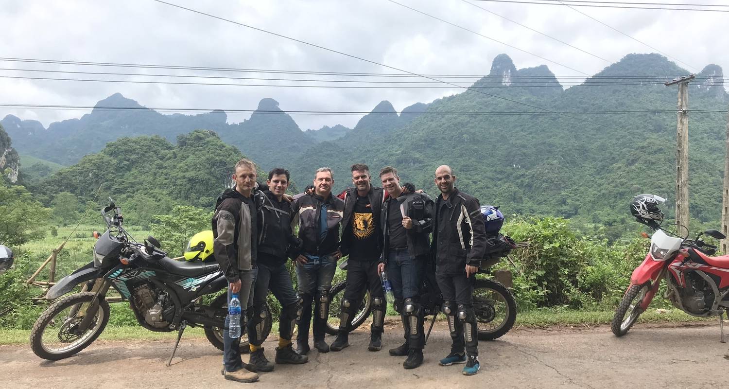 An adventure touring the most emblematic places in Viet Nam Vietnam Motorcycle Tour To Ba Be, Ban Gioc, Thac Ba, Lang So