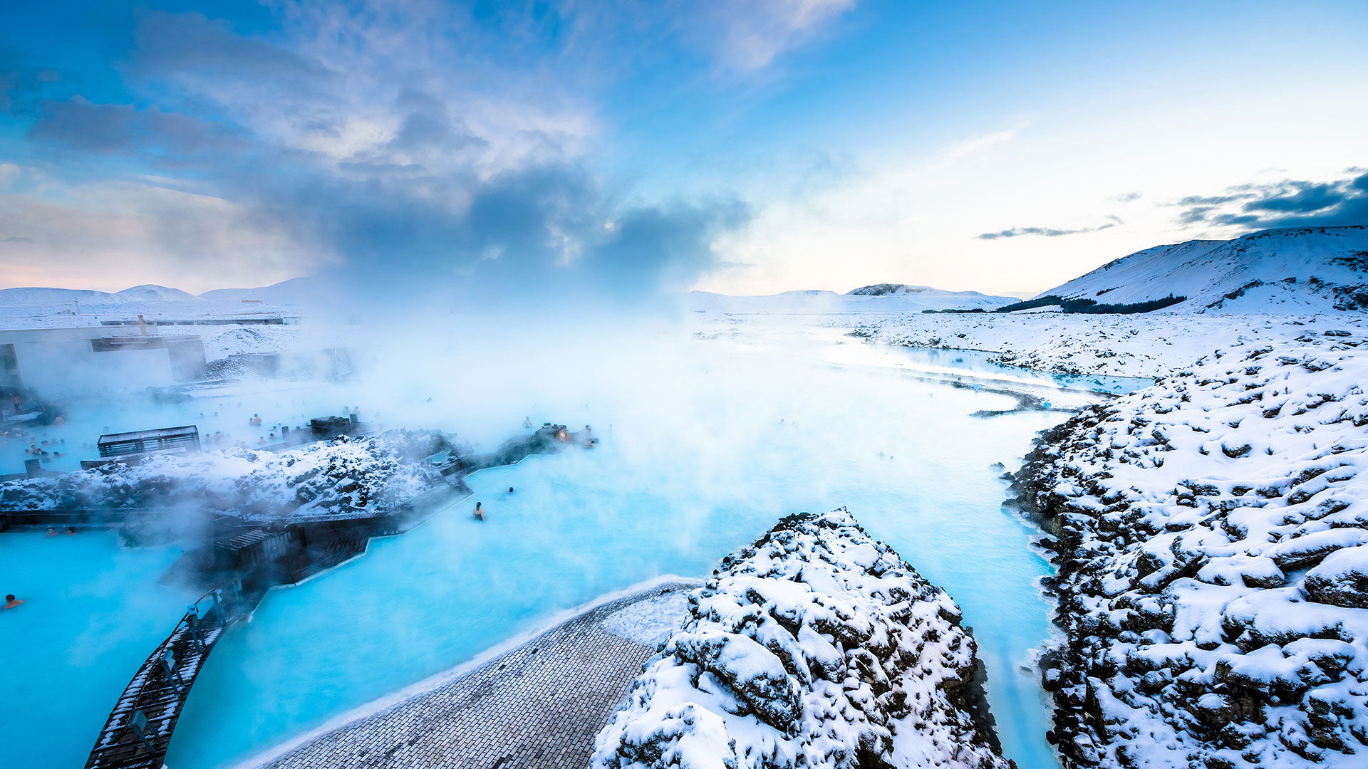 Blue Lagoon or Sky Lagoon. Photo 1